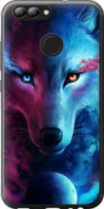 Чехол на Huawei Nova 2 Арт-волк 3999t-1021 (Розовый)