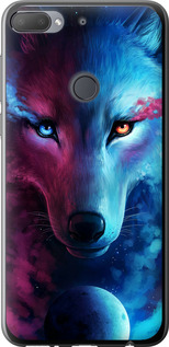 Чохол на HTC Desire 12 Plus Арт-волк 3999u-1485 (Рожевий)