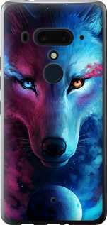 Чохол на HTC U12 Plus Арт-волк 3999u-1712 (Рожевий)