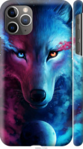 Чехол на iPhone 11 Pro Max Арт-волк 3999c-1723 (Розовый)