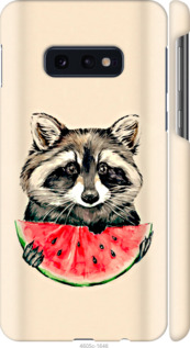 Чохол на Samsung Galaxy S10e Єнотик з кавуном 4605m-1646 (Сірий)