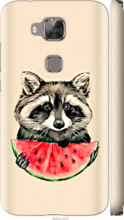 Чохол на Huawei G7 Plus Єнотик з кавуном 4605m-952 (Сірий)