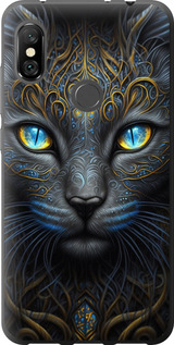 Чехол на Xiaomi Redmi Note 6 Pro Кошка 5548t-1551