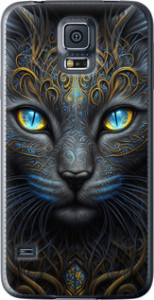 Чохол на Samsung Galaxy S5 Duos SM G900FD Кішка 5548u-62