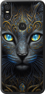 Чохол на Motorola One Кошка 5548t-1589