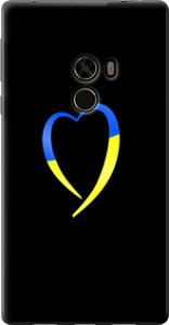 Чехол на Xiaomi Mi MiX Жовто-блакитне серце 885u-426 (Black)