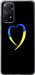 Чохол на Xiaomi Redmi Note 11 Жовто-блакитне серце 885u-2516 (Black)
