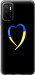 Чехол на Xiaomi Poco M3 Pro Жёлто-голубое сердце 885u-2369 (Черный)