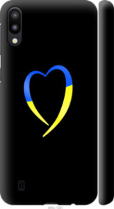 Чохол на Samsung Galaxy M10 Жовто-блакитне серце 885m-1661 (Чорний)