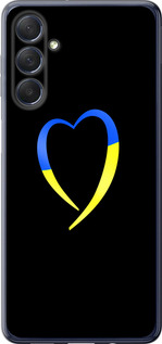 Чехол на Samsung Galaxy M54 Жёлто-голубое сердце 885u-3039 (Черный)