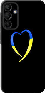 Чохол на Samsung Galaxy A15 Жовто-блакитне серце 885u-3357 (Чорний)