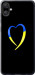 Чохол на Samsung Galaxy A05 Жовто-блакитне серце 885u-3355 (Чорний)