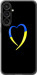 Чехол на Samsung Galaxy S23 FE Жёлто-голубое сердце 885u-3136 (Черный)
