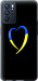 Чохол на Oppo Reno6 5G Жовто-блакитне серце 885u-2651 (Black)