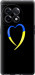 Чехол на OnePlus 11R Жёлто-голубое сердце 885u-2939 (Черный)