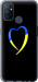 Чехол на OnePlus Nord N100 Жёлто-голубое сердце 885u-2130 (Черный)
