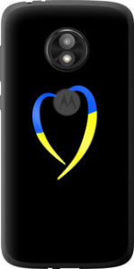 Чехол на Motorola Moto E5 Play Жёлто-голубое сердце 885u-1429 (Черный)