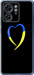 Чохол на Motorola Edge 40 Жовто-блакитне серце 885u-3335 (Black)