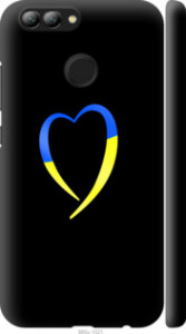 Чехол на Huawei Nova 2 Жовто-блакитне серце 885m-1021 (Black)