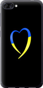 Чохол на Asus ZenFone 4 Max ZC520KL Жовто-блакитне серце 885u-1242 (Чорний)