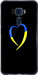Чохол на Asus Zenfone 3 ZE552KL Жовто-блакитне серце 885u-448 (Black)