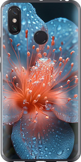 Чохол на Xiaomi Mi Max 3 Роса на квітці 6039t-1534 (Фіолетовий)