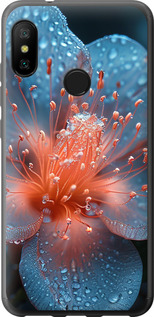 Чехол на Xiaomi Redmi 6 Pro Роса на цветке 6039u-1595 (Фиолетовый)