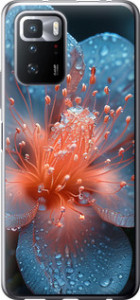 Чохол на Xiaomi Redmi Note 10 Pro 5G Роса на квітці 6039u-3333 (Фіолетовий)