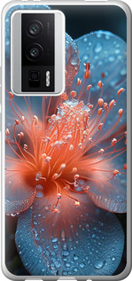 Чехол на Xiaomi Redmi K60 Роса на цветке 6039u-2973 (Фиолетовый)