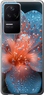 Чехол на Xiaomi Redmi K40S Роса на цветке 6039u-2582 (Фиолетовый)