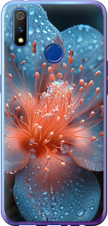 Чохол на Realme 3 Pro Роса на квітці 6039u-1863 (Фіолетовий)