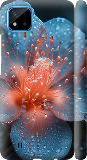 Чехол на Realme C20A Роса на цветке 6039m-2416 (Фиолетовый)