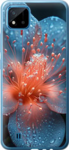 Чехол на Realme C20A Роса на цветке 6039u-2416 (Фиолетовый)