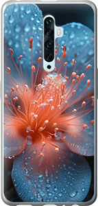 Чехол на Oppo Reno 2Z Роса на цветке 6039u-1867 (Фиолетовый)