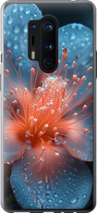 Чехол на OnePlus 8 Pro Роса на цветке 6039u-1896 (Фіолетовий)