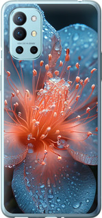 Чехол на OnePlus 9R Роса на цветке 6039u-2326 (Фиолетовый)