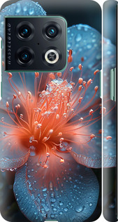 Чехол на OnePlus 10 Pro Роса на цветке 6039m-2588 (Фиолетовый)