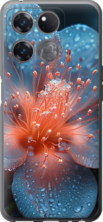 Чехол на OnePlus Ace Racing Роса на цветке 6039u-2955 (Фиолетовый)