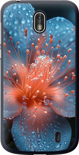 Чехол на Nokia 1 Роса на цветке 6039u-1373 (Фиолетовый)