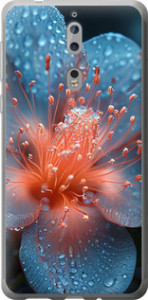 Чехол на Nokia 8 Роса на цветке 6039u-1115 (Фиолетовый)