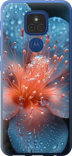 Чехол на Motorola E7 Plus Роса на цветке 6039u-2107 (Фиолетовый)