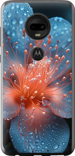 Чехол на Motorola Moto G7 Роса на цветке 6039u-1614 (Фиолетовый)