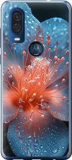 Чехол на Motorola One Vision Роса на цветке 6039u-1782 (Фиолетовый)