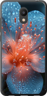 Чохол на Meizu M6 Роса на квітці 6039t-1349 (Фіолетовий)