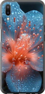 Чехол на Meizu E3 Роса на цветке 6039u-1518 (Фиолетовый)