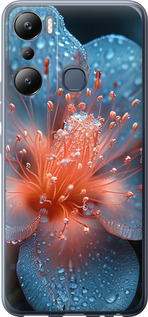 Чехол на Infinix Hot 20i Роса на цветке 6039u-2964 (Фіолетовий)