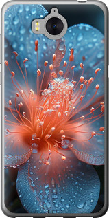 Чехол на Huawei Y5 2017 Роса на цветке 6039u-992 (Фиолетовый)