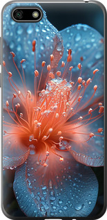 Чохол на Huawei Y5 2018 Роса на квітці 6039t-1500 (Фіолетовий)