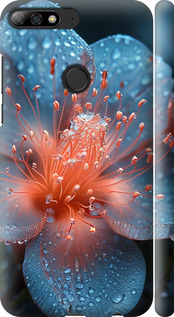 Чохол на Huawei Y7 Prime 2018 Роса на квітці 6039m-1509 (Фіолетовий)