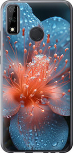 Чохол на Huawei Y8s Роса на квітці 6039u-2027 (Фіолетовий)